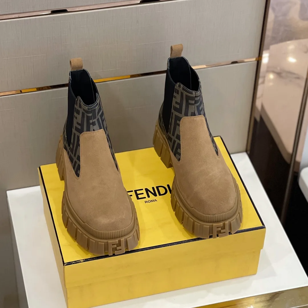 Alternative view of Fendi Chelsea Boots Brown