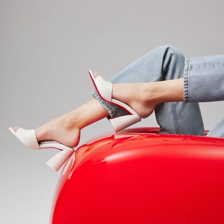 Alternative view of Christian Louboutin Jane Mules Bianco