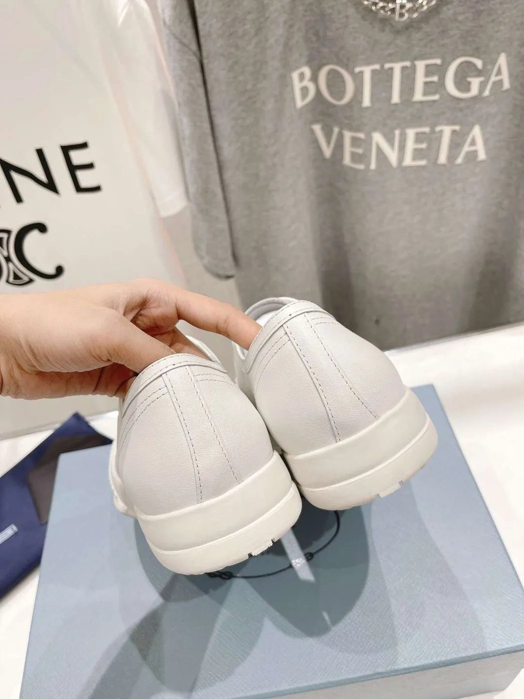Prada Chunky Sole Sneakers White - Image 3