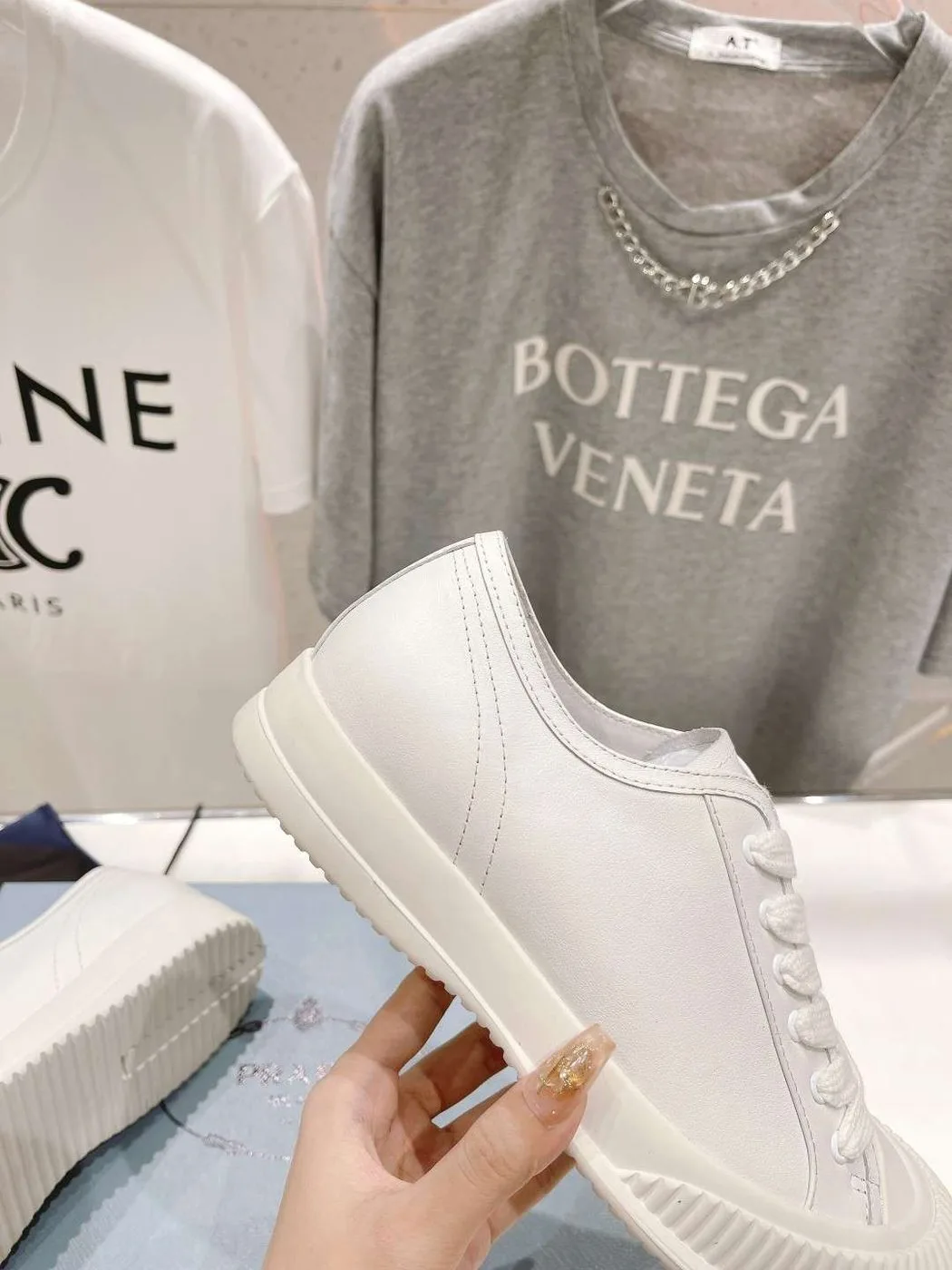Prada Chunky Sole Sneakers White - Image 5