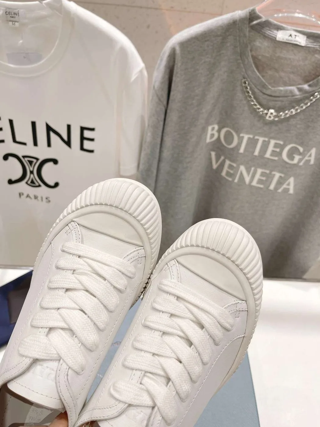 Alternative view of Prada Chunky Sole Sneakers White