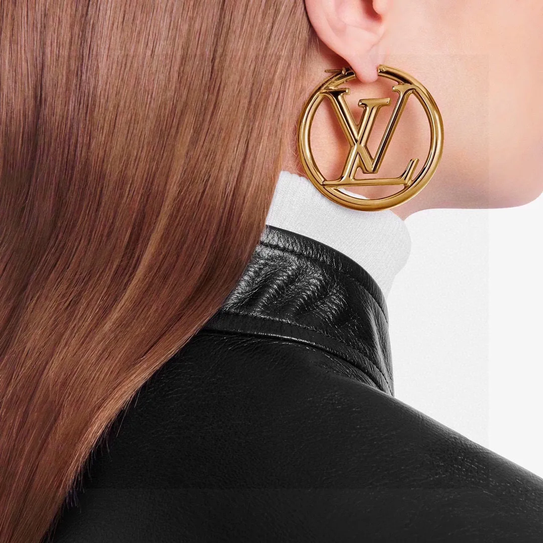 Alternative view of Louis Vuitton Classic Stud Earrings Gold