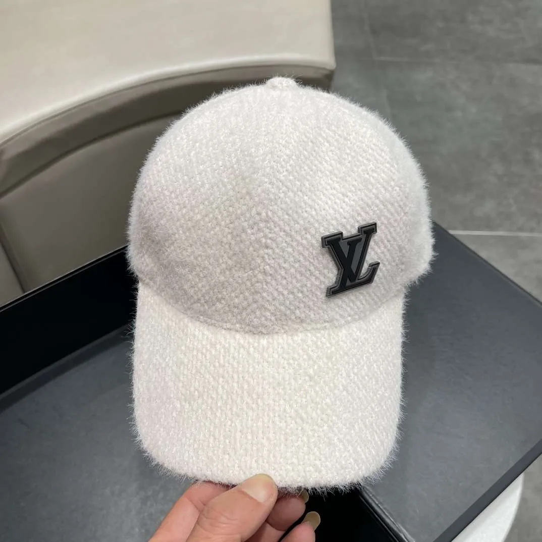 Louis Vuitton Corduroy Cap White - Image 9