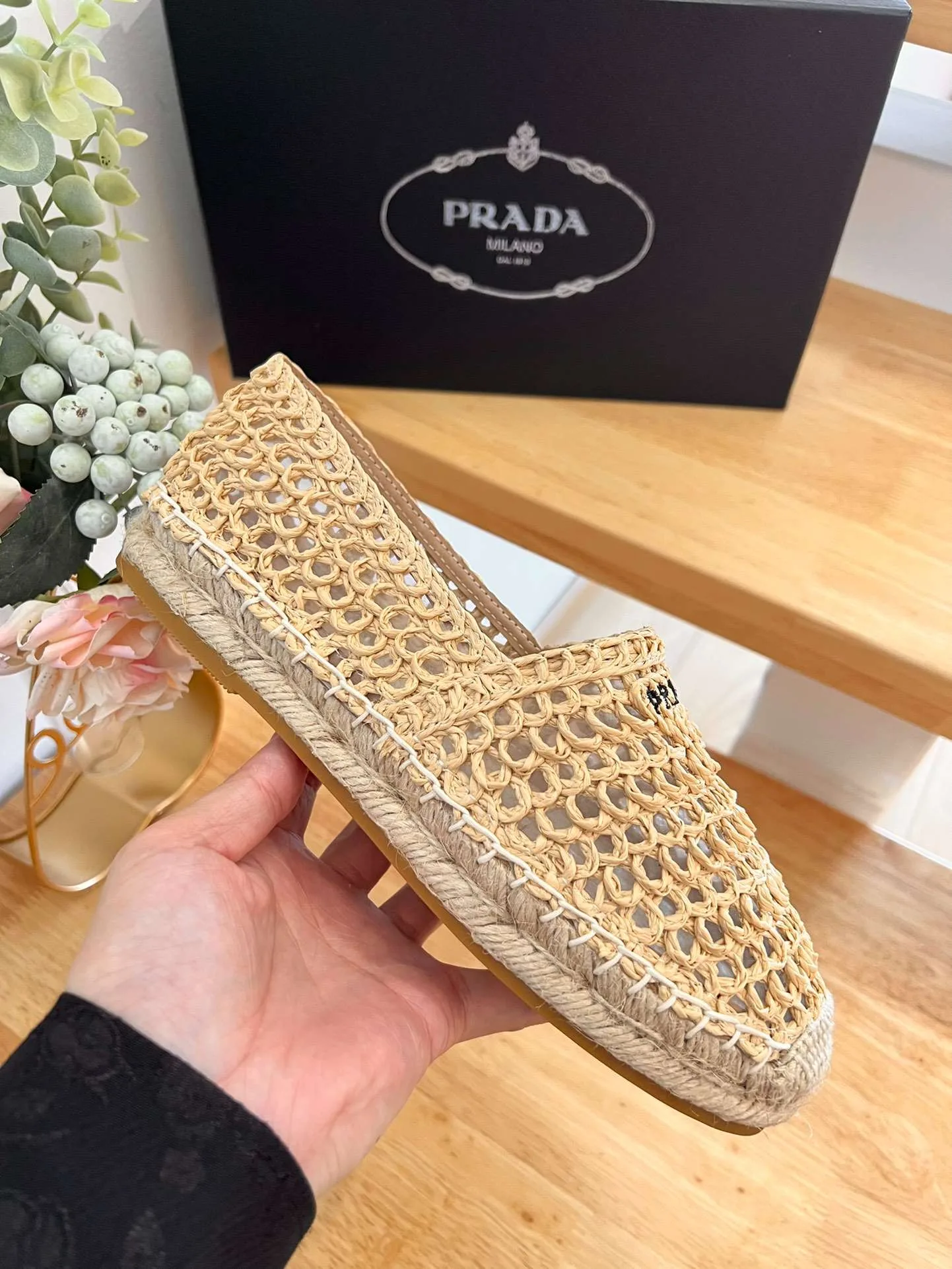 Alternative view of Prada Crochet Espadrilles Beige 1S055N_3LLQ_F0018_F_020