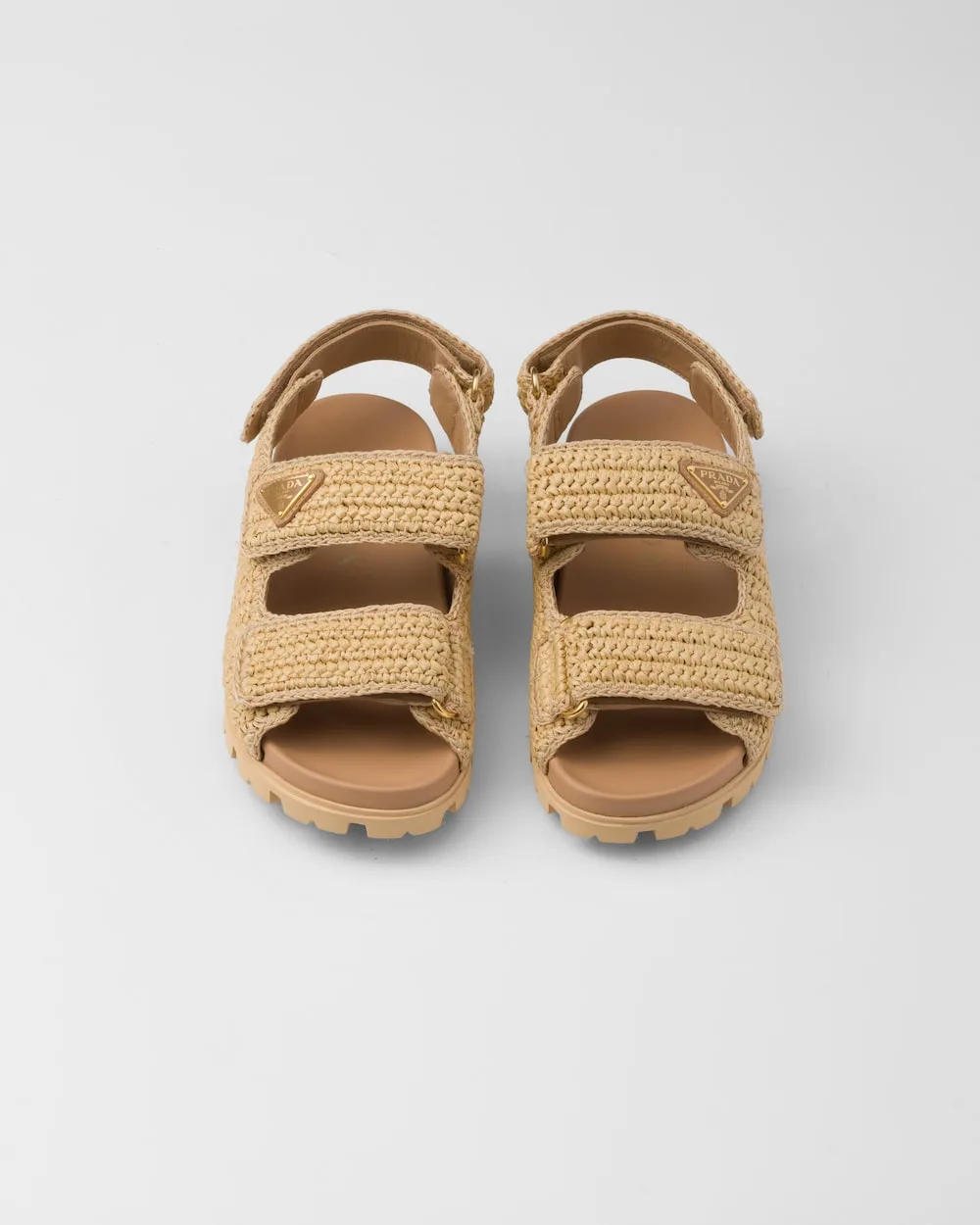 Prada Crochet Sandals Beige 1X440N_2C2T_F0018_F_020 - Image 5