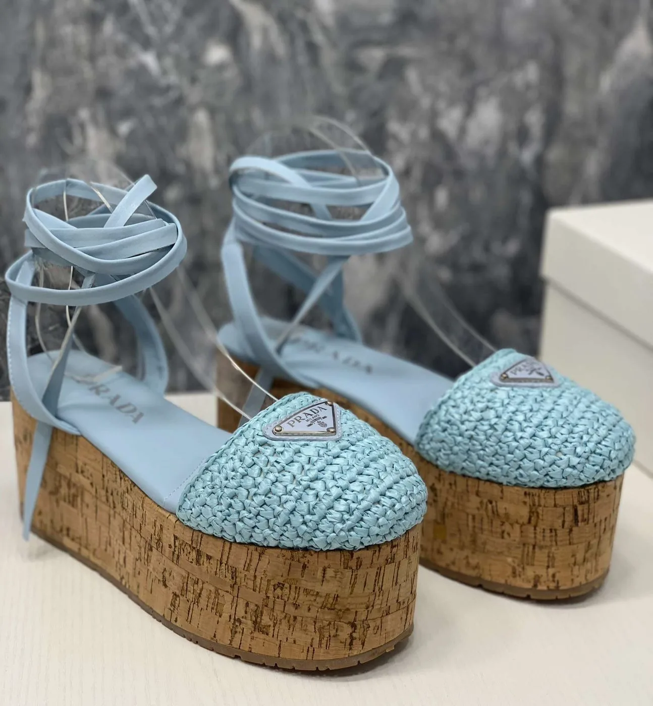Prada Crochet Wedge