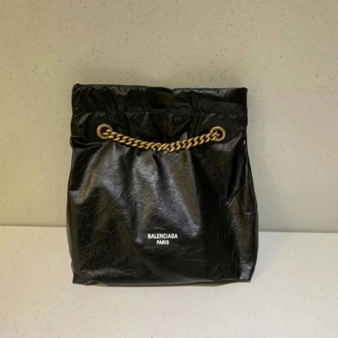 Balenciaga Crush Small Tote Bag Black / - Image 3