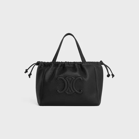 Celine Cuir Triomphe Black Bag .38NO- / 9 Inches - Image 3