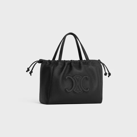 Celine Cuir Triomphe Black Bag .38NO- / 9 Inches - Image 4