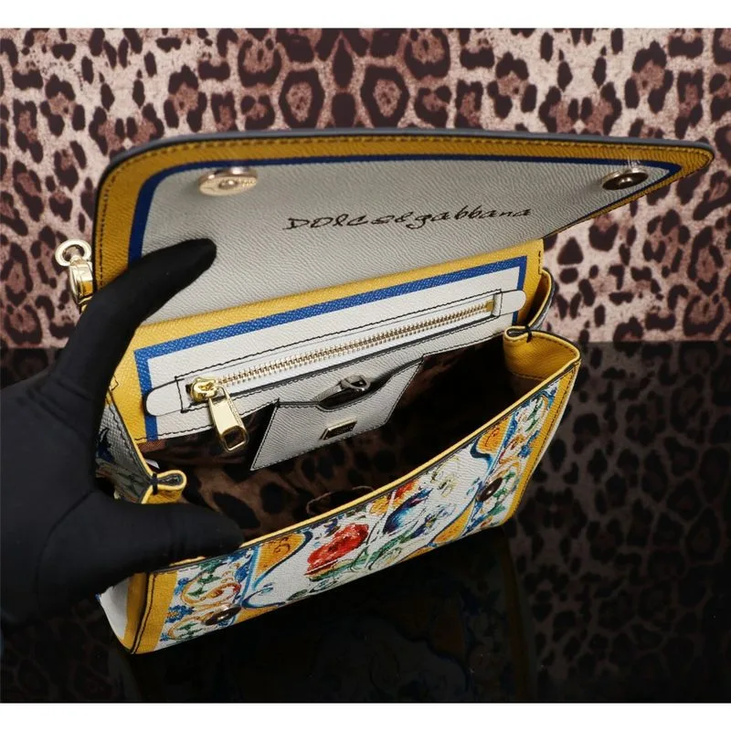 Dolce & Gabbana Sicily Handbag Yellow / - Image 7