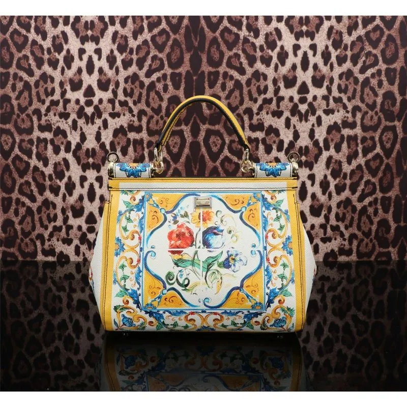 Alternative view of Dolce & Gabbana Sicily Handbag Yellow /