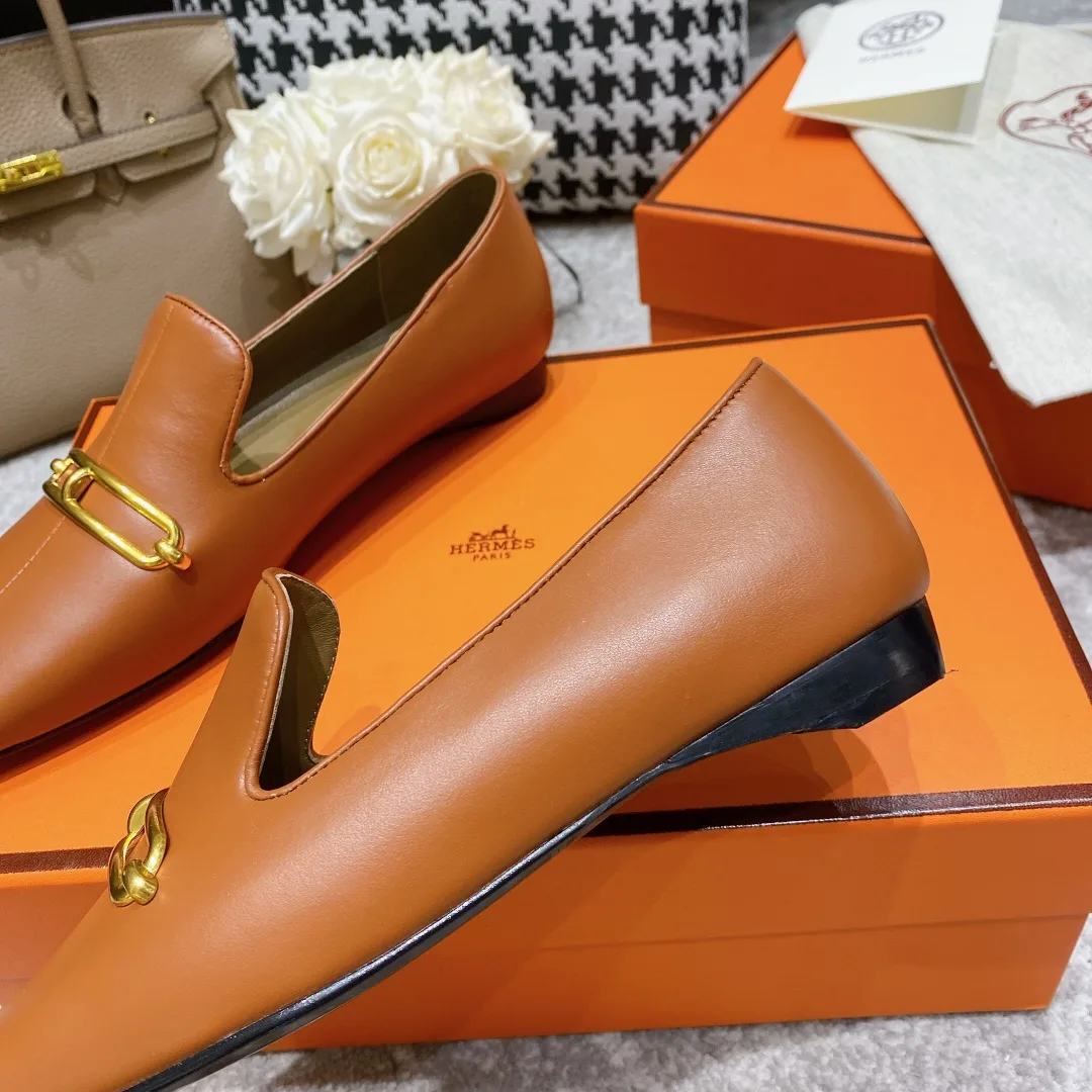 Alternative view of Hermes Dalhia Loafers Brown