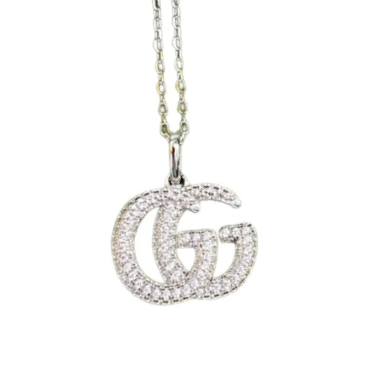 Gucci Diamond Necklace Silver