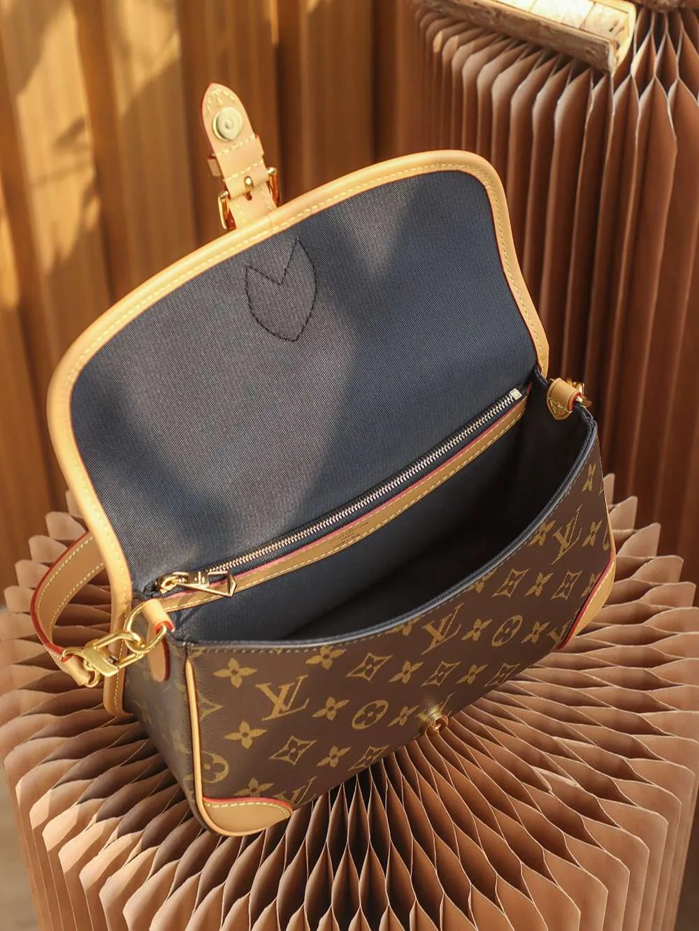 Alternative view of Louis Vuitton Diane Satchel Brown /