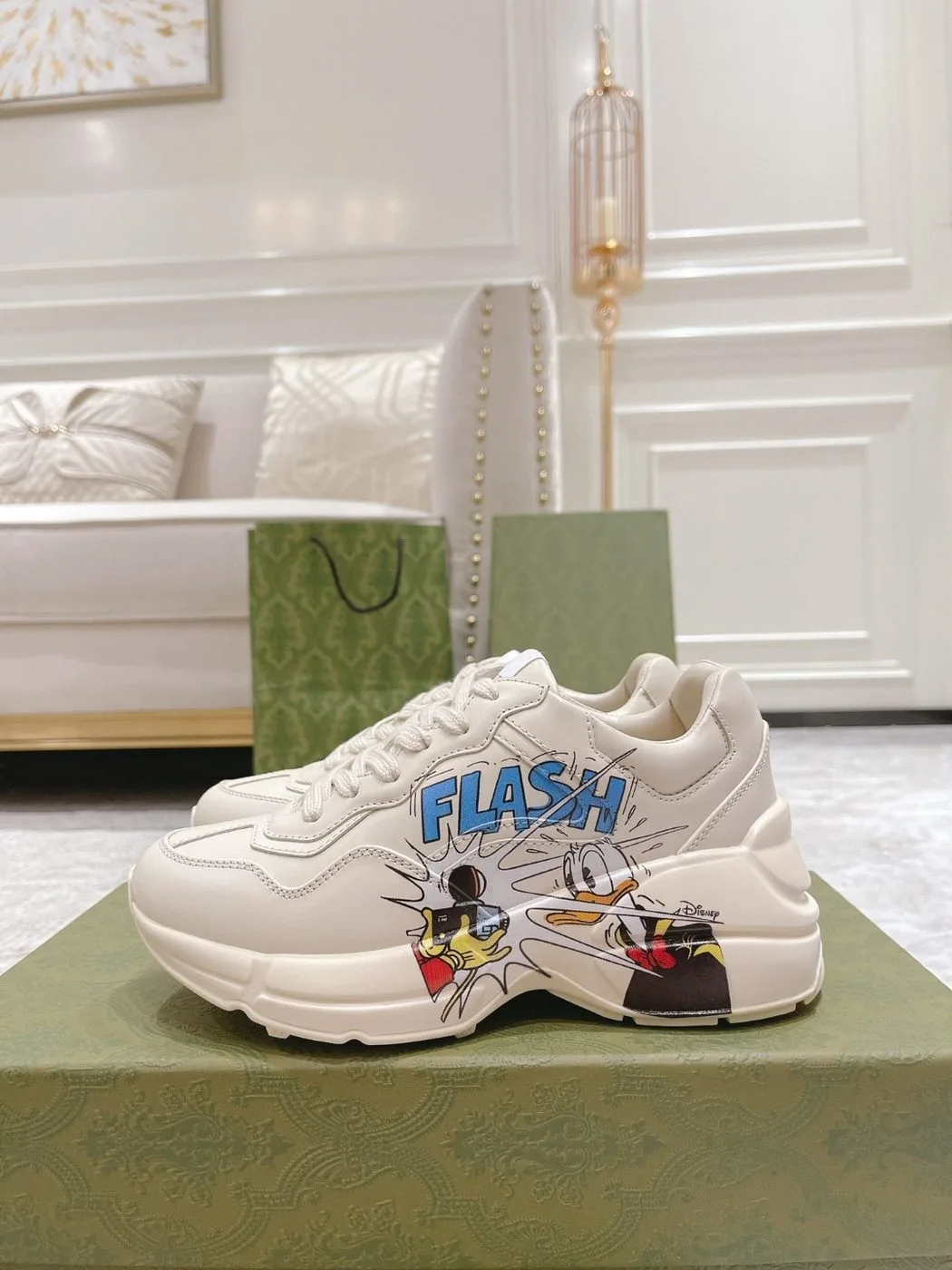 Gucci Disney x Donald Duck Rhyton Sneaker White - Image 5