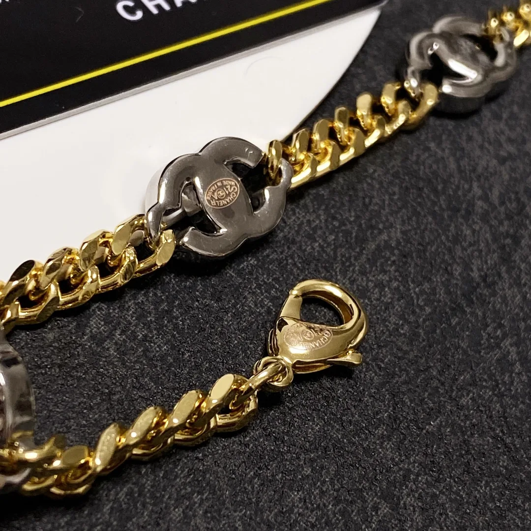 Chanel Double C Bracelet Gold - Image 9