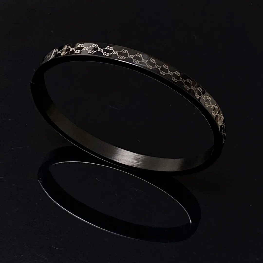 Gucci Double G Bracelet Black - Image 4