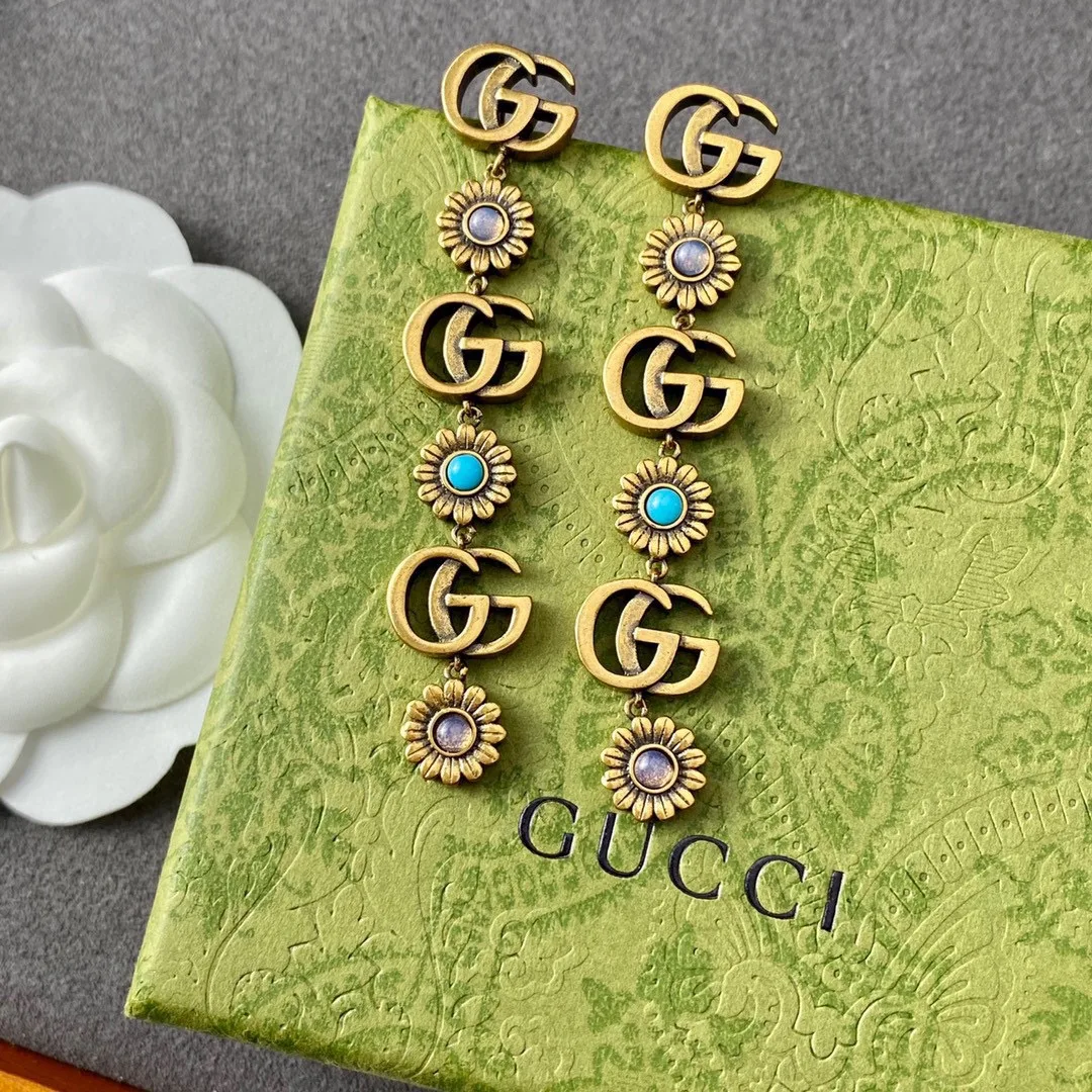 Gucci Double G Earrings Gold - Image 8