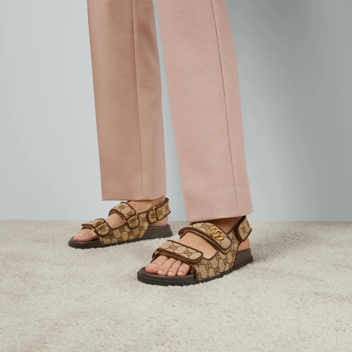 Gucci Double G Sandal Beige - Image 5