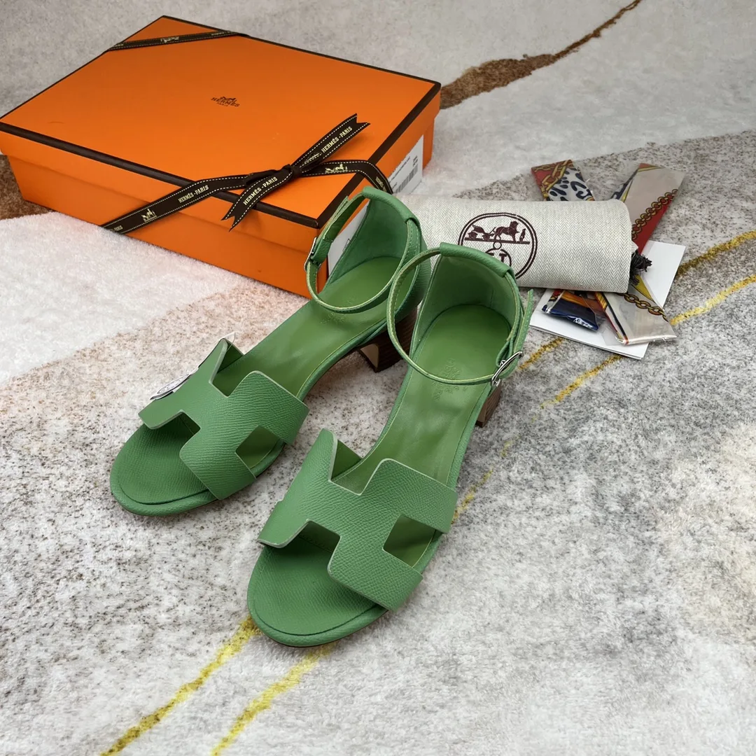 Hermes Encens 50 Sandal Green - Image 6