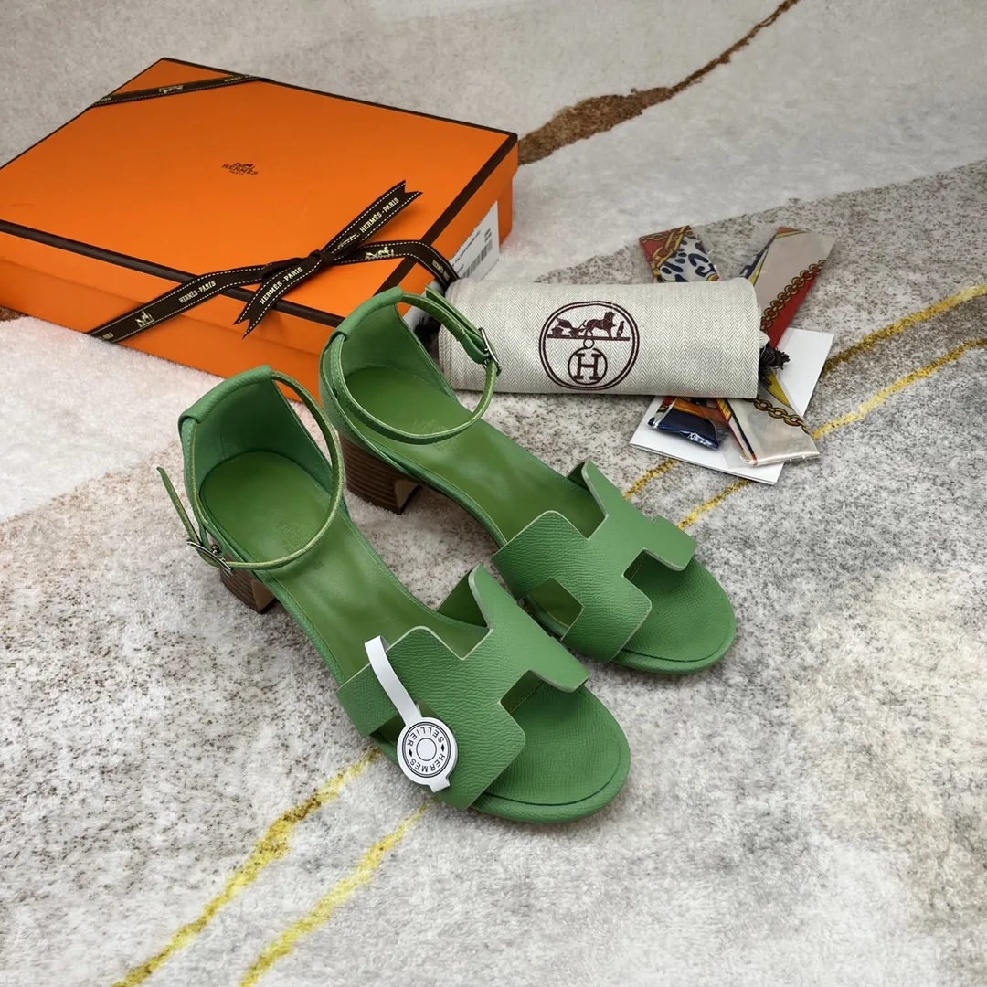 Hermes Encens 50 Sandal Green - Image 7