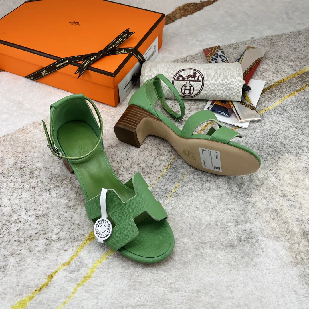 Hermes Encens 50 Sandal Green - Image 5