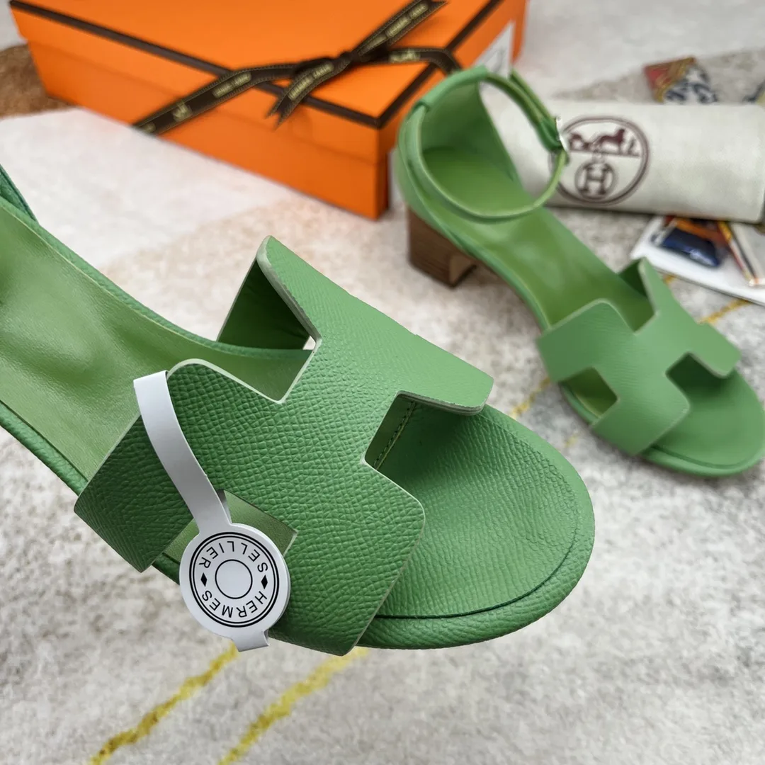 Hermes Encens 50 Sandal Green - Image 4