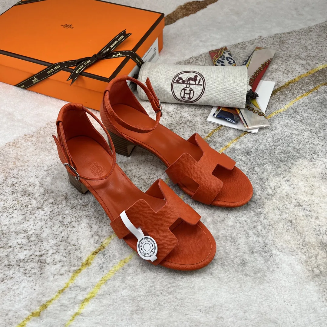 Alternative view of Hermes Encens 50 Sandal Orange