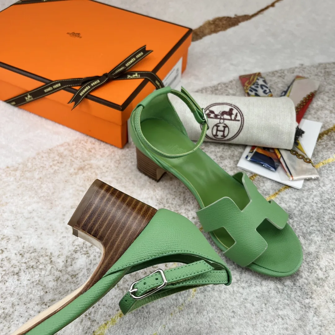 Hermes Encens 50 Sandal Green - Image 3