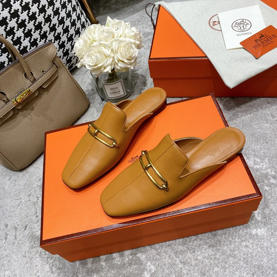 Hermes Esmee Mule Brown - Image 5