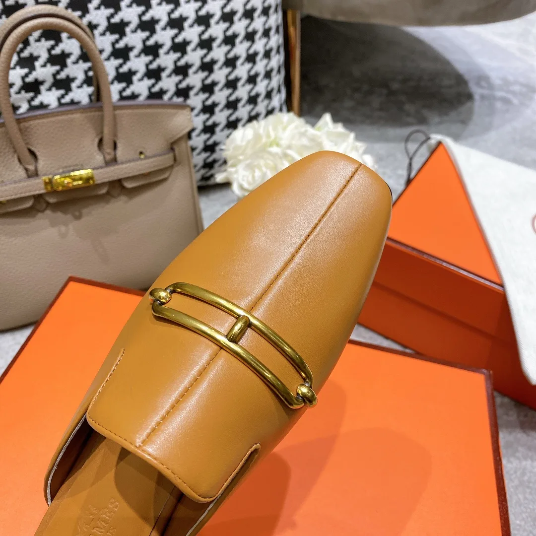 Hermes Esmee Mule Brown - Image 4
