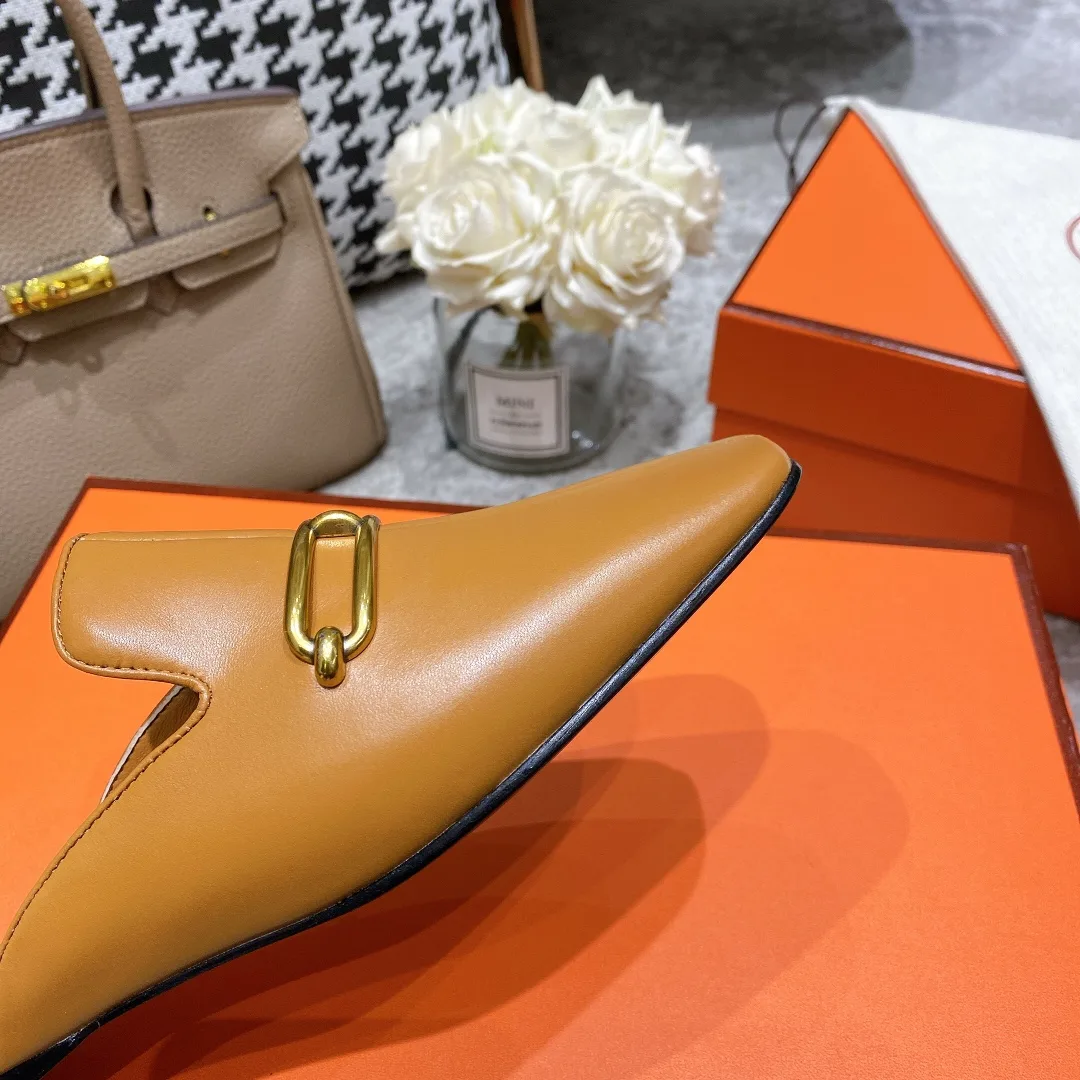 Hermes Esmee Mule Brown - Image 3