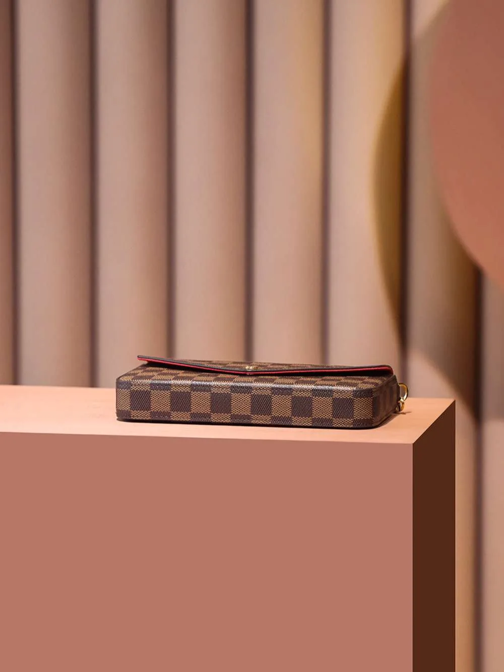 Louis Vuitton Pochette Felicie Shoulder Bag / Brown Gold Hardware - Image 9