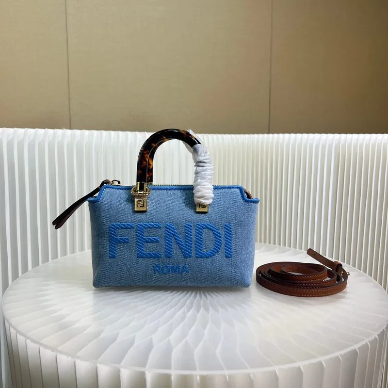 Fendi Anws By The Way Mini Bag Blue / - Image 9