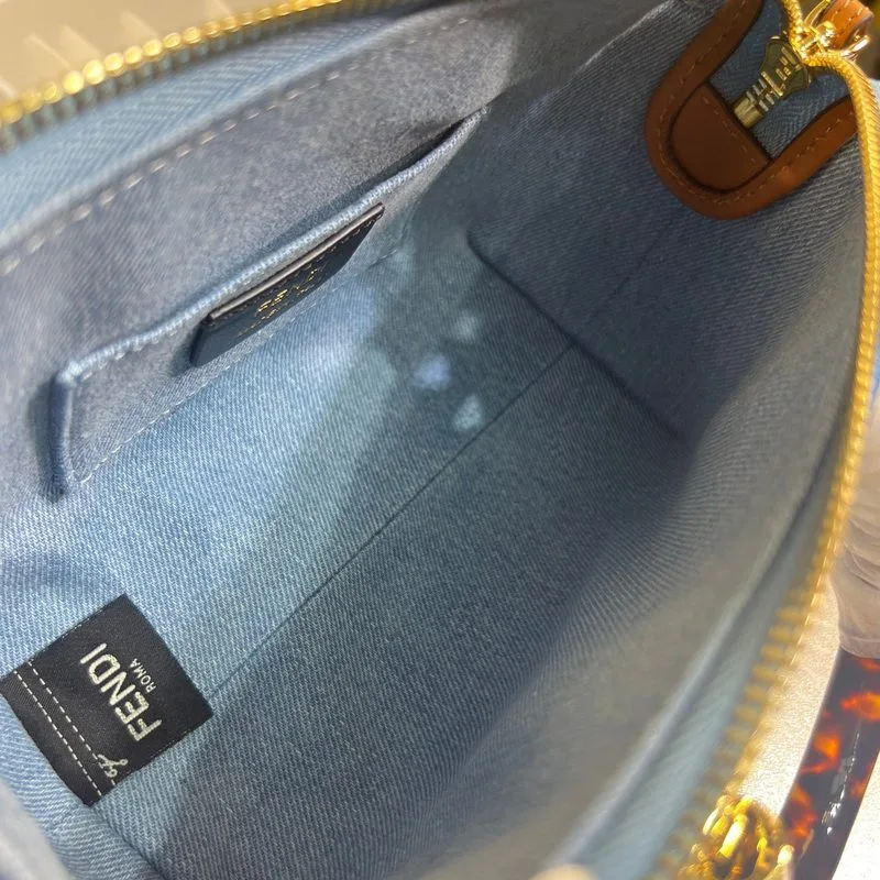 Fendi Anws By The Way Mini Bag Blue / - Image 4