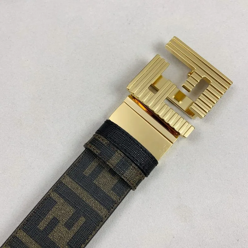 Fendi Belt With Double F Buckle Brown - Image 4