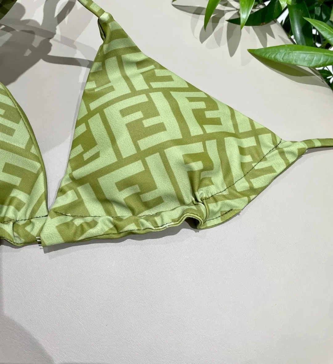 Fendi FF Monogram Bikini Olive Green - Image 10