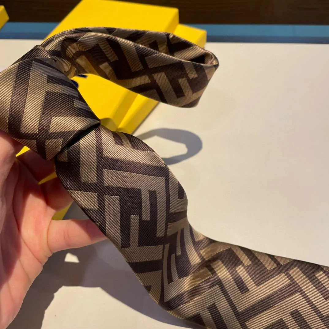 Fendi Tie Silk Necktie Brown FXC023A003F13D6 - Image 5