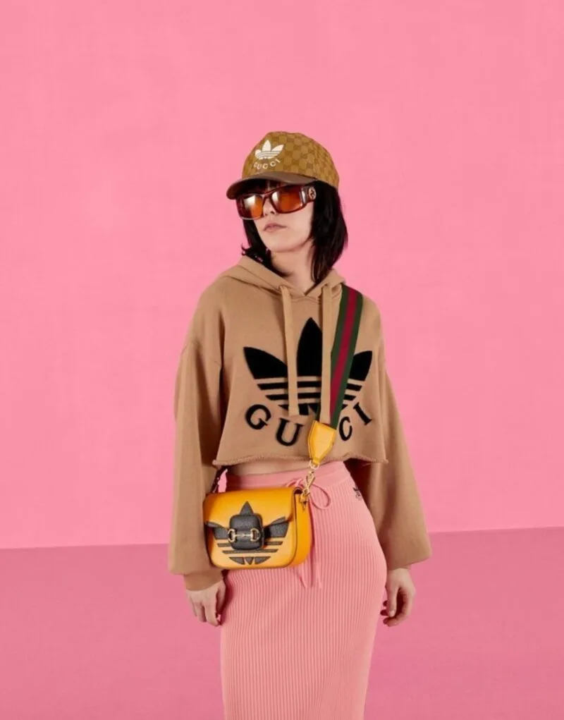 Alternative view of Gucci x Adidas Horsebit 1955 Mini Bag Yellow