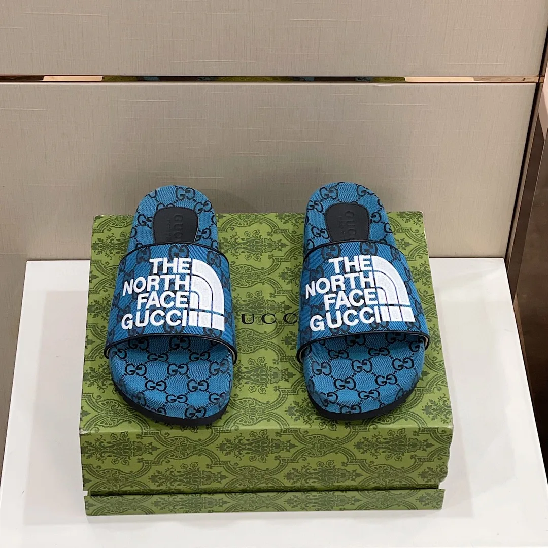 Alternative view of Gucci GG Canvas Slide Sandal Blue