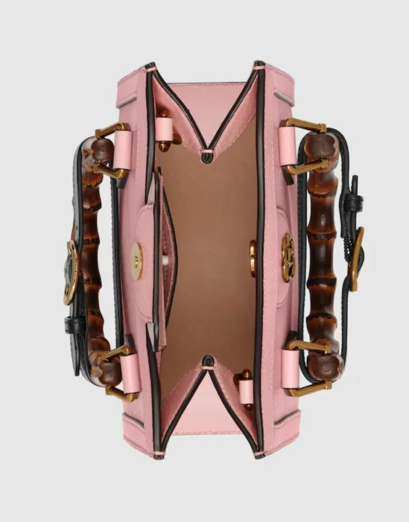 Gucci Diana Mini Tote Bag Pink , / GG - Image 4