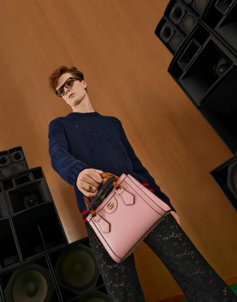 Gucci Diana Mini Tote Bag Pink , / GG - Image 8