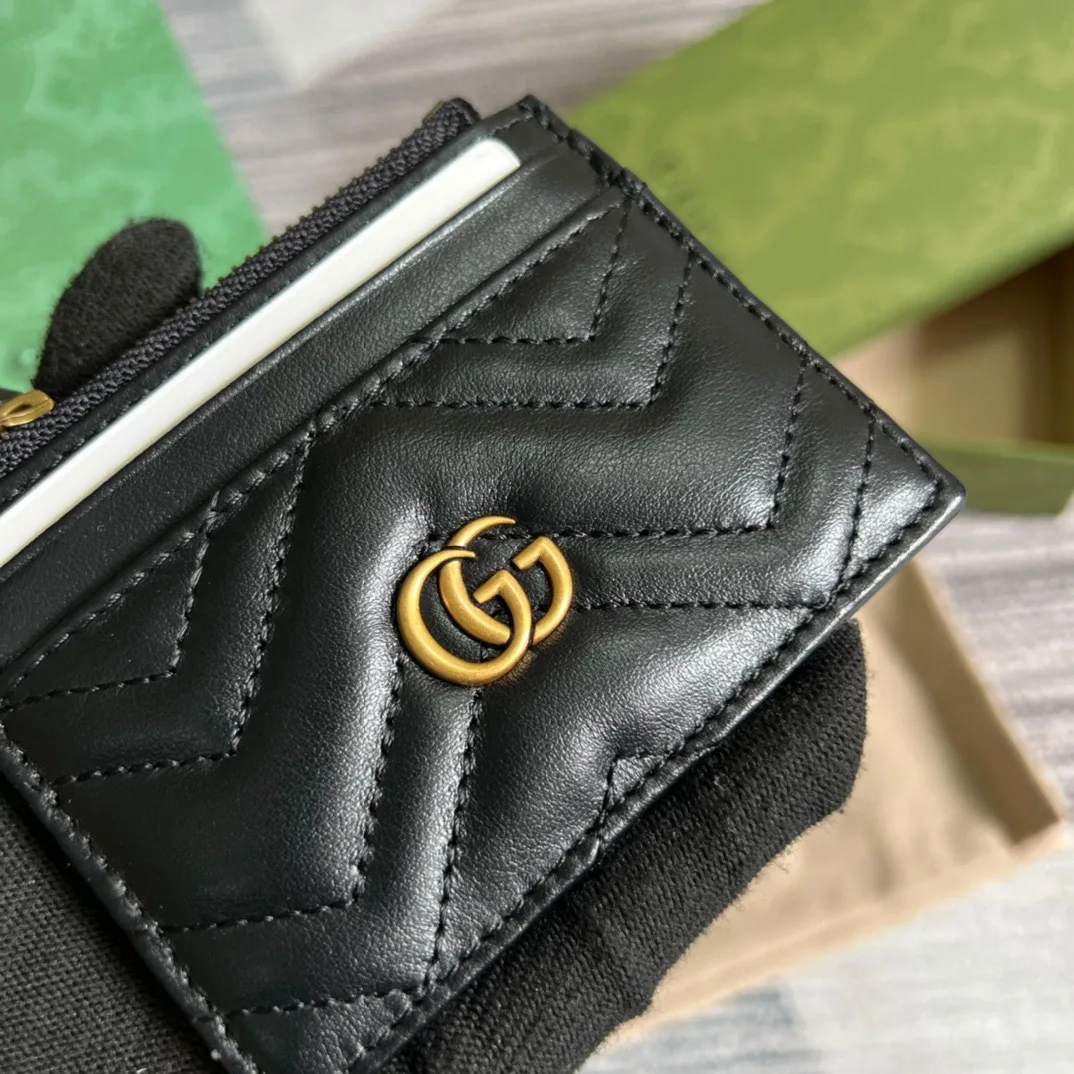 Gucci GG Marmont Keychain Wallet Black DTDHT 1000 / - Image 5