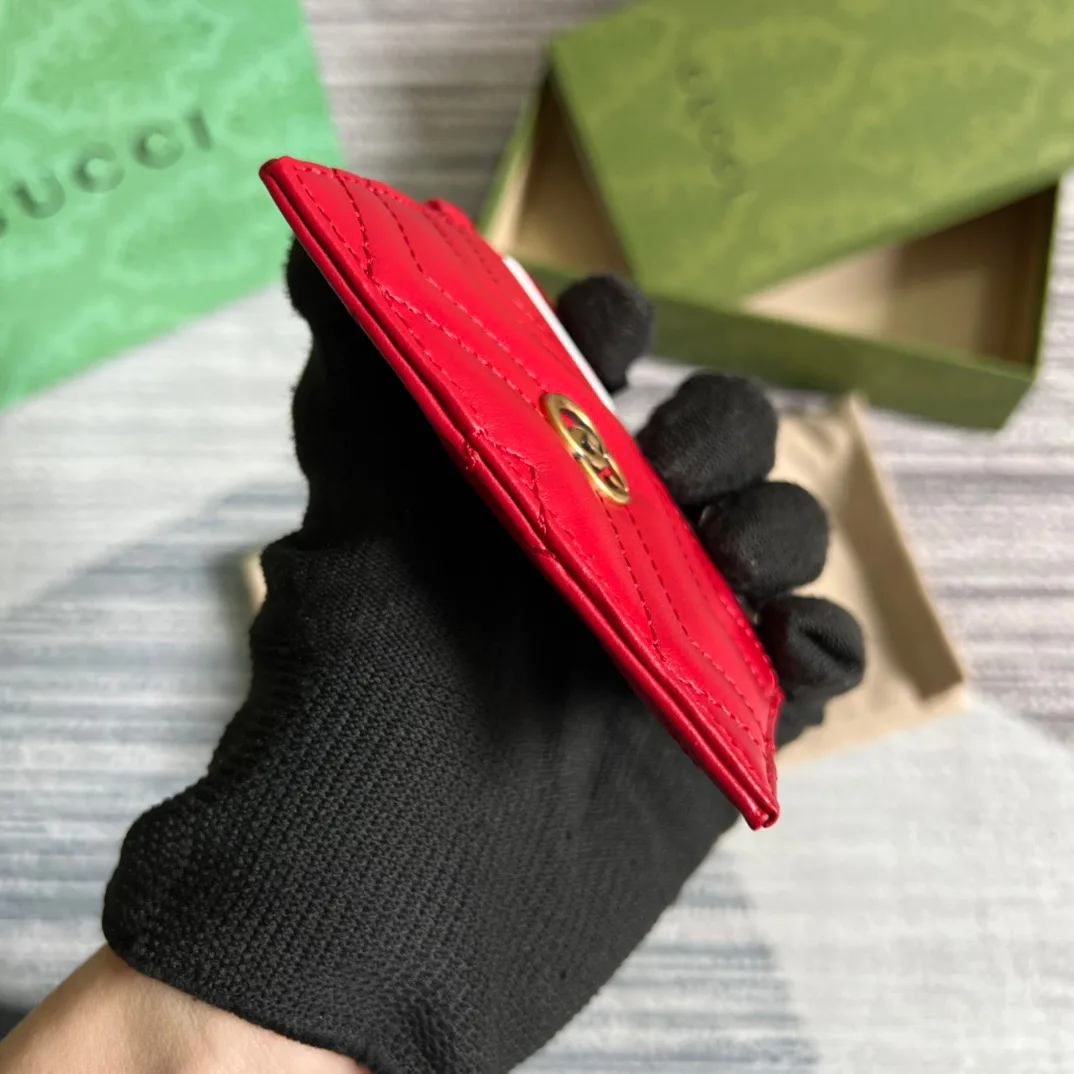 Gucci GG Marmont Keychain Wallet Red / - Image 5