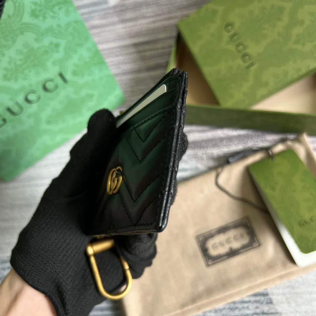 Gucci GG Marmont Keychain Wallet Black DTDHT 1000 / - Image 7