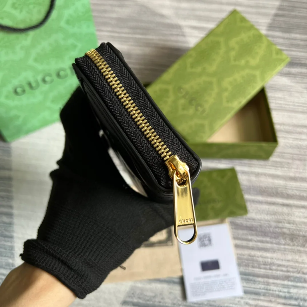Gucci GG Matelassé Zip-Around Wallet Black UM8IG 1000 / - Image 4