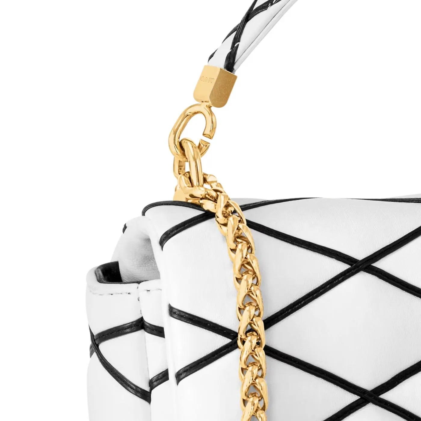 Louis Vuitton GO- White/ Black Bag - 9.1 Inches/ - Image 4