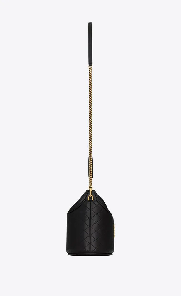 Saint Laurent Gaby Bucket Bag Black 7.5 Inches/ - Image 5