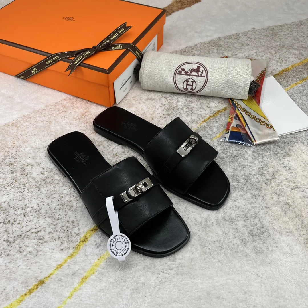Hermes Giulia Sandal Brown - Image 6