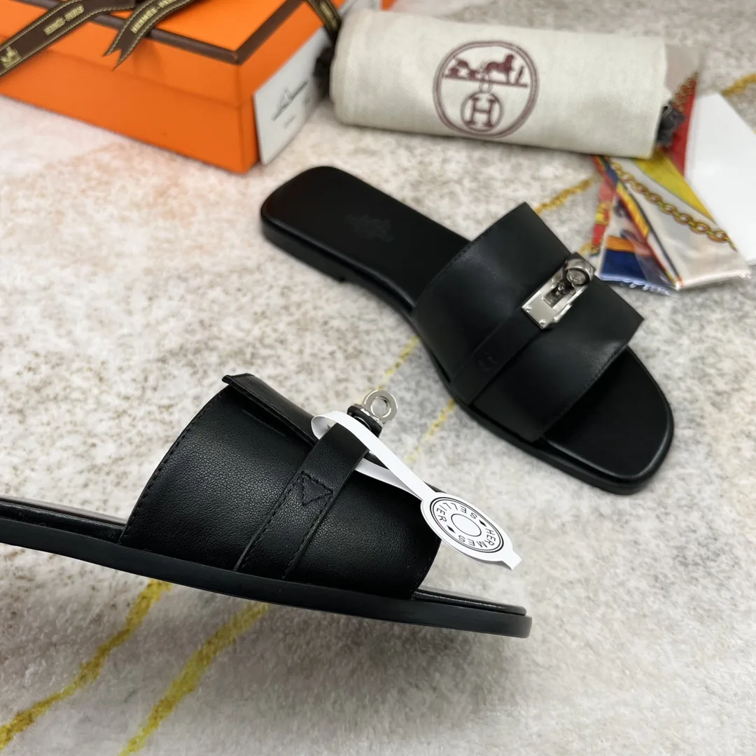 Hermes Giulia Sandal Brown - Image 7